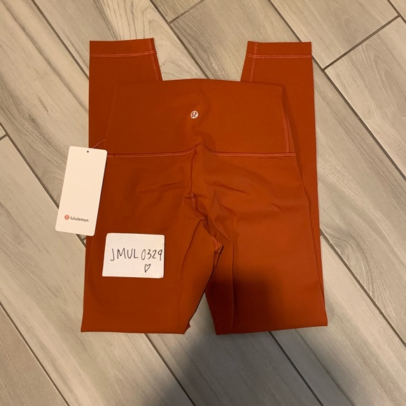 Lululemon Wunder Train HR Tight 25” * Aztec Brick - Picture 2 of 7